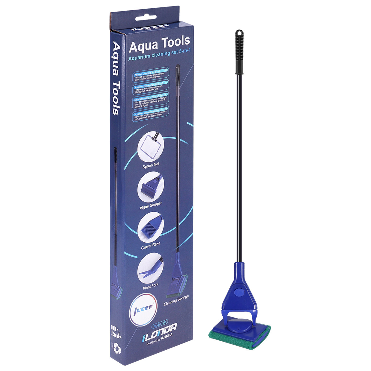 Planted Aquarium Tool Kit - 5 in 1 Fish Tank Cleaning