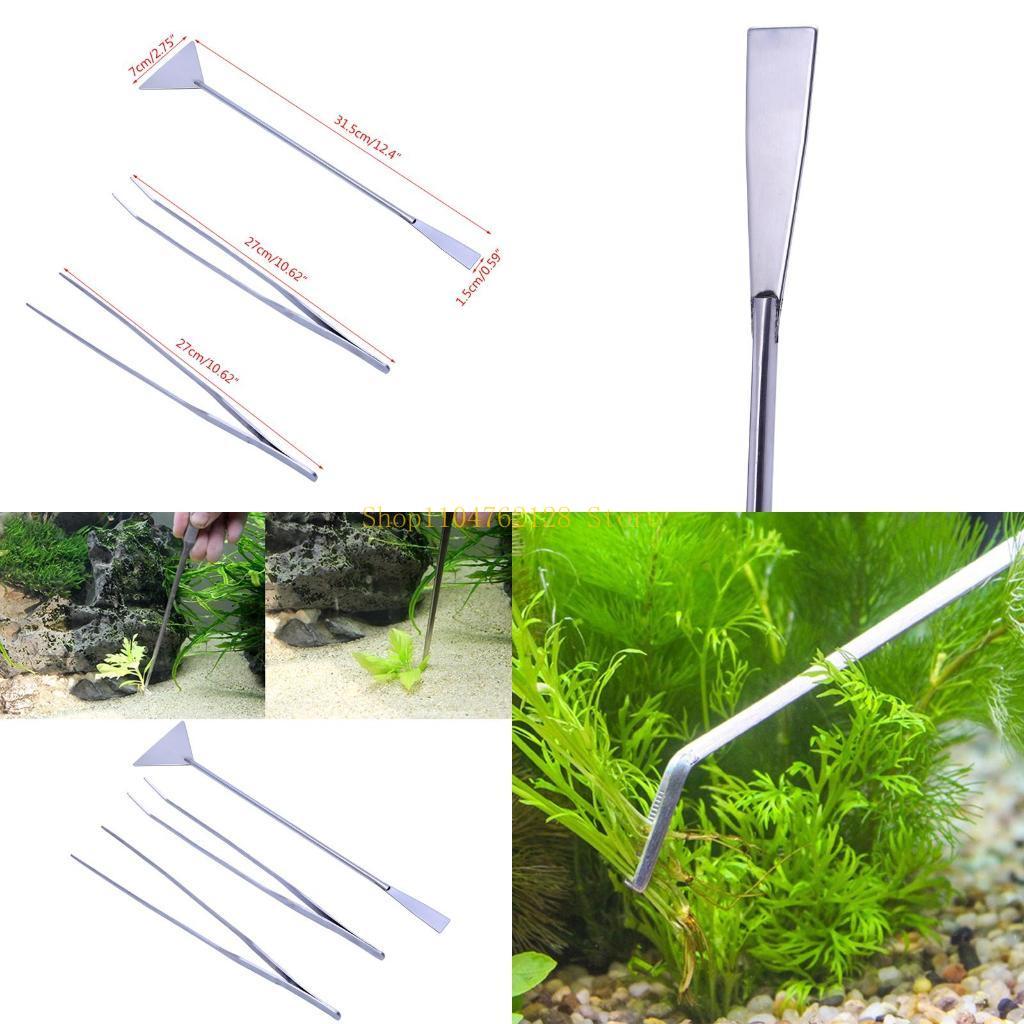 Planted Aquarium Tool Kit - 3-Piece Aquarium Tool Kit Stainless Steel