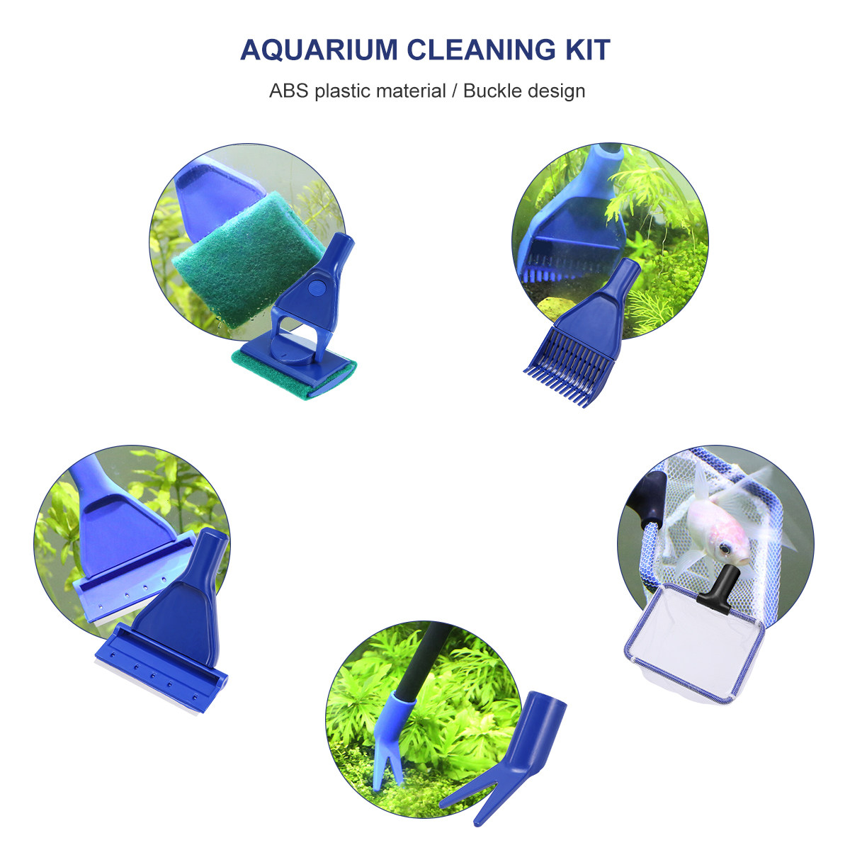 5 in 1 Fish Tank Cleaning Kit  - Planted Aquarium Tool Kit ulasan dan harga