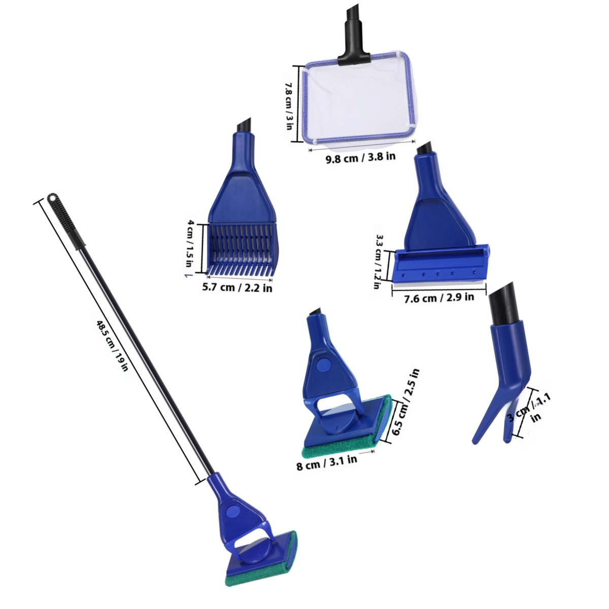 5 in 1 Fish Tank Cleaning Kit  - Planted Aquarium Tool Kit ulasan dan harga