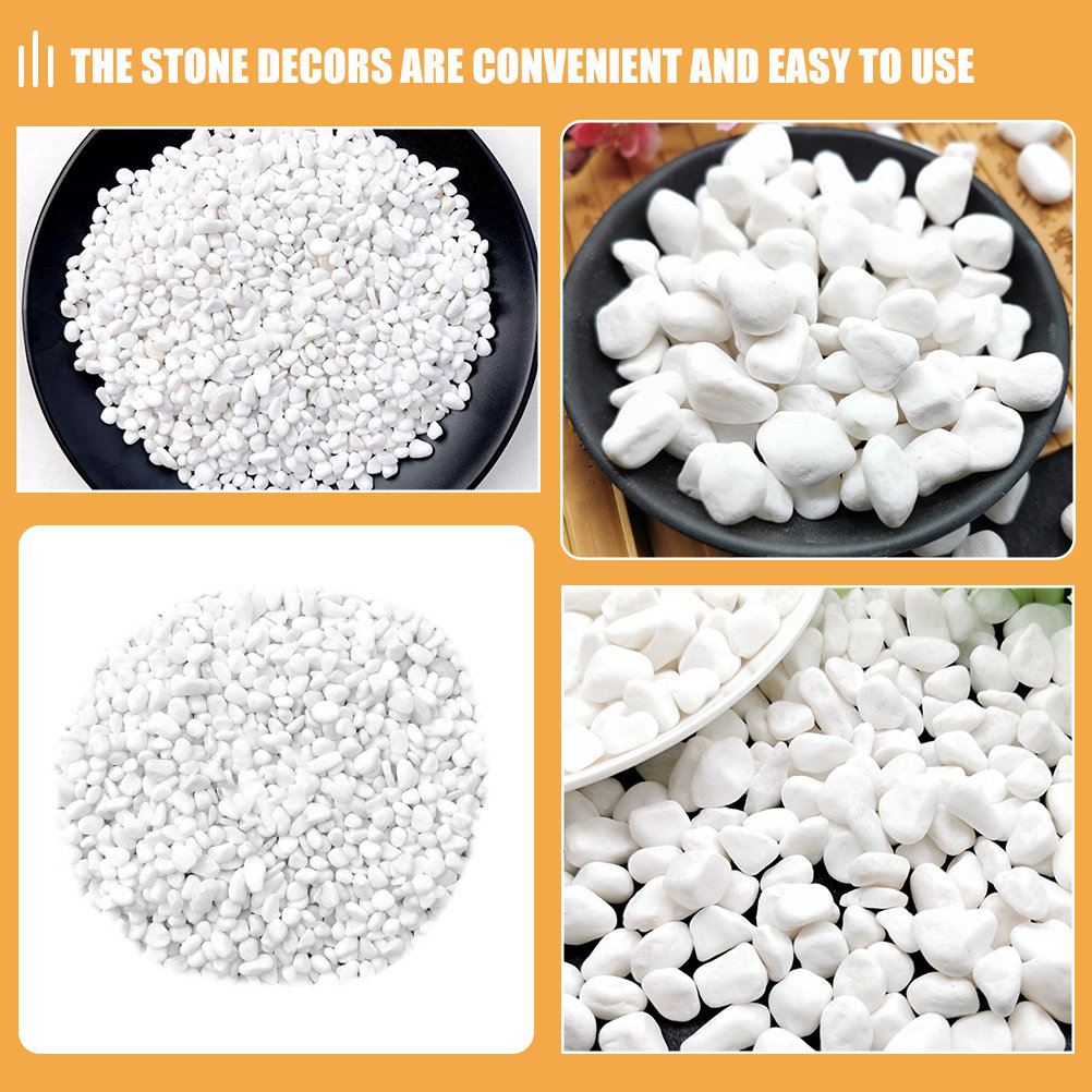 1Set White Small Stones Decora - Aquarium Planted ulasan dan harga
