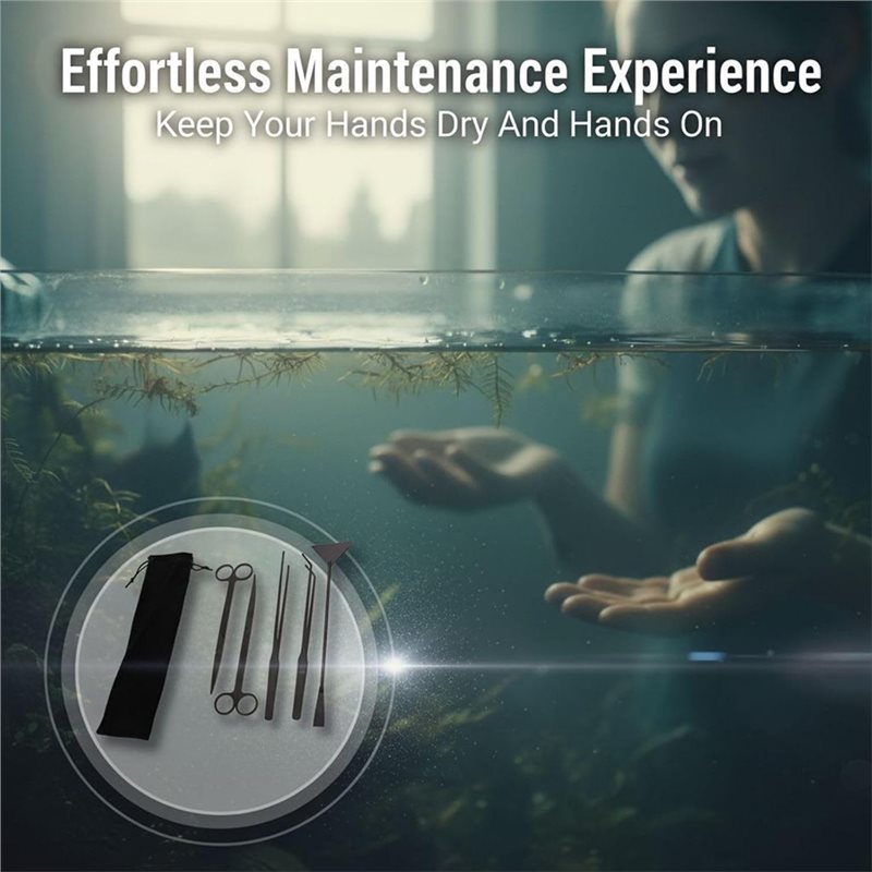 IALJ-Long Black Stainless Stee - Planted Aquarium With Sand ulasan dan harga