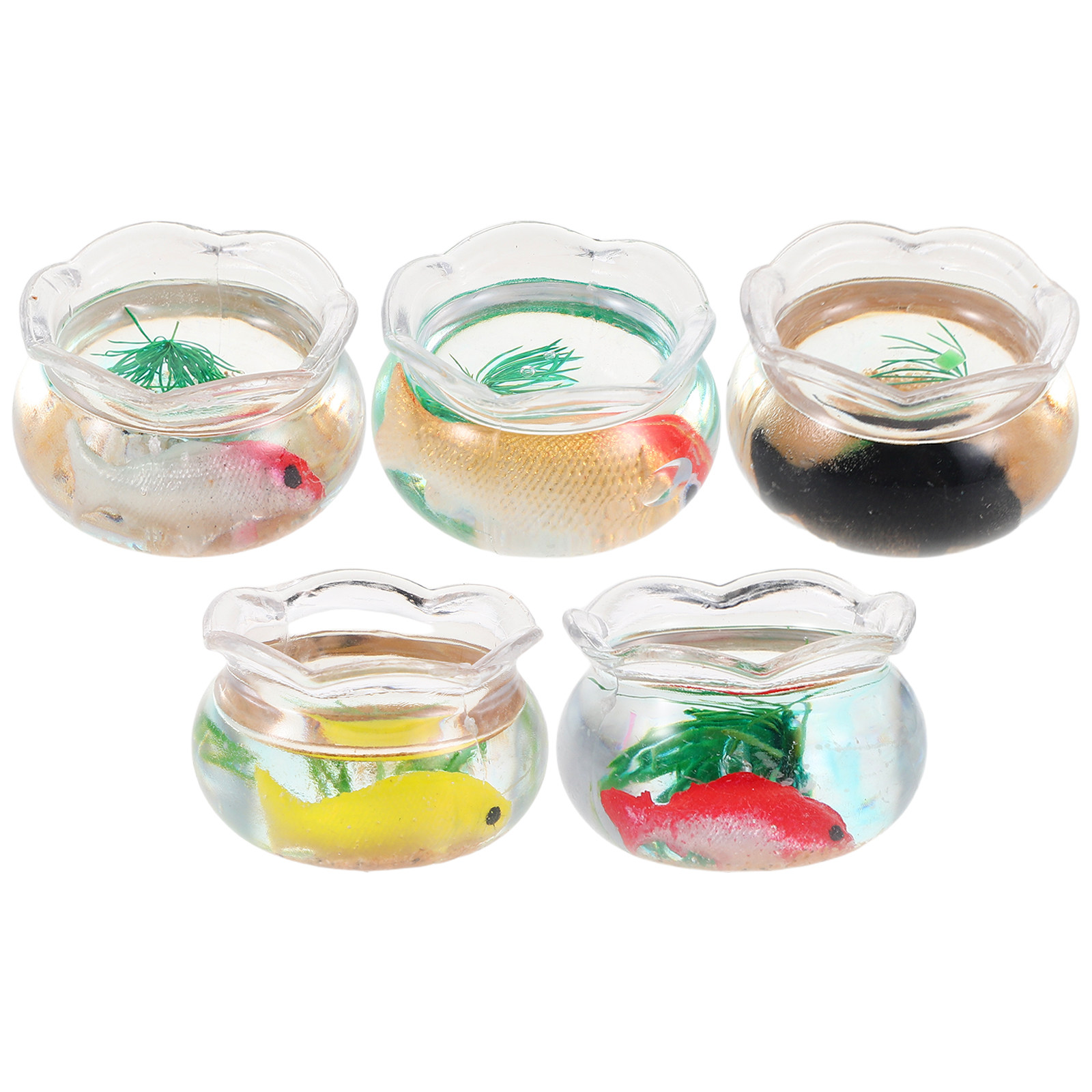 5Pcs Miniature Fish Bowl Small - Aquarium Planted ulasan dan harga
